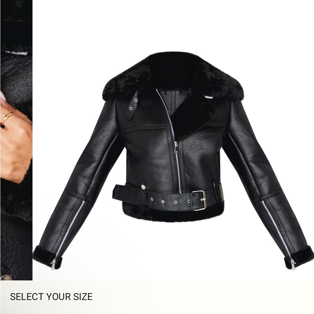 Black Leather Women's Jacket